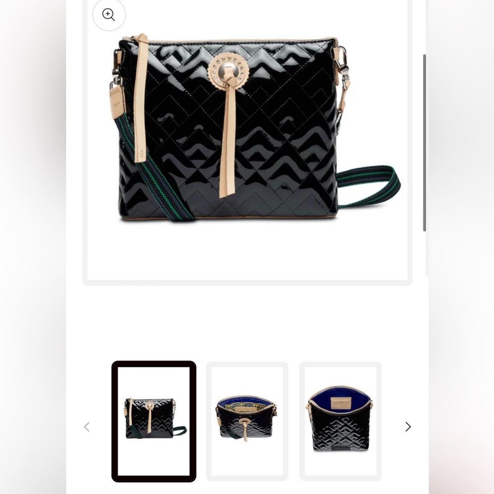 Consuela Black Inked Downtown Crossbody Bag